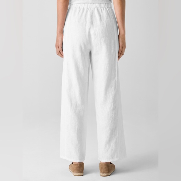 NWT Eileen Fisher Organic Linen Wide-Leg Trouser Pant - Picture 4 of 7
